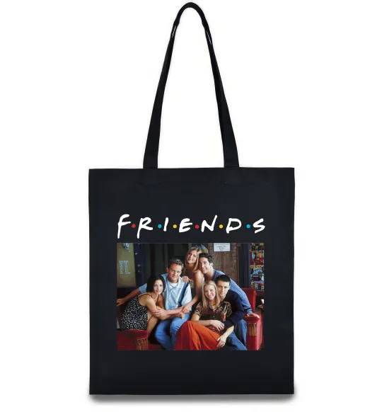 Эко-сумка Друзі фото Черный фото