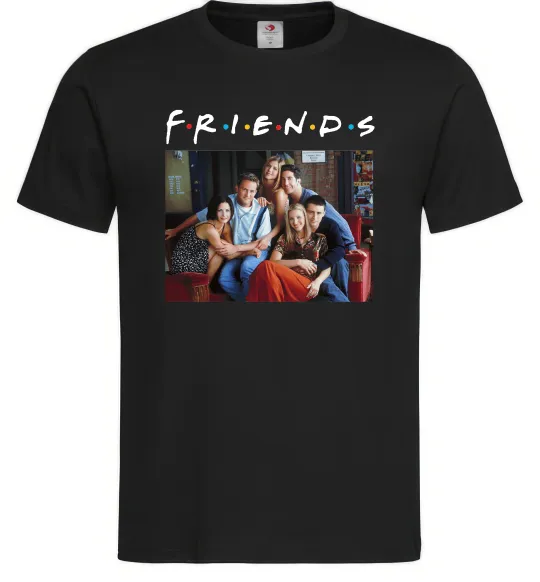 Мужская футболка Друзі фото Черный фото
