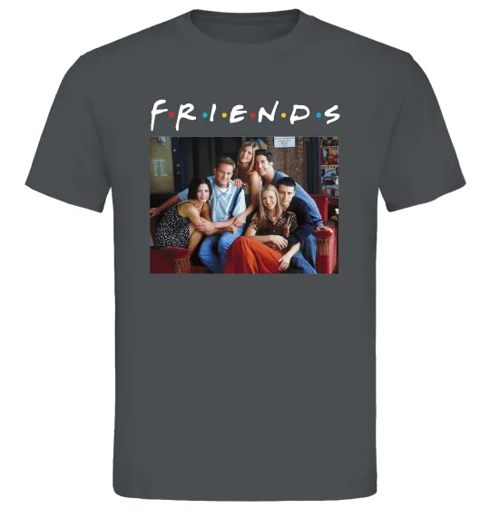 Мужская футболка Друзі фото Графит фото