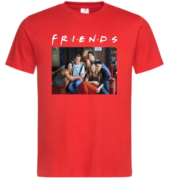 Мужская футболка Друзі фото Красный фото