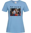 Женская футболка Друзі фото Голубой фото