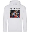 Мужская толстовка (худи) Друзі фото Серый меланж фото