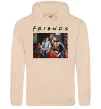 Мужская толстовка (худи) Друзі фото Песочный фото