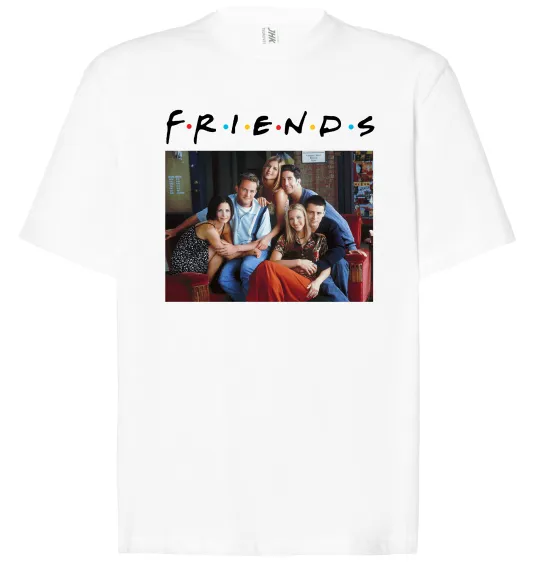 Футболка Оверсайз Друзі фото Белый фото