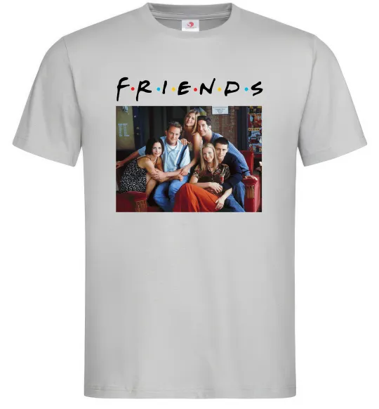 Мужская футболка Друзі фото Серый фото