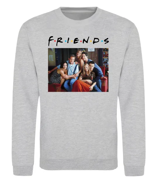 Свитшот Друзі фото Серый меланж фото