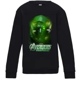 Детский Свитшот Doomsday logo Черный фото