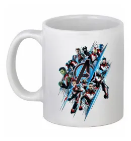 Чашка керамическая Doomsday Месники Белый фото