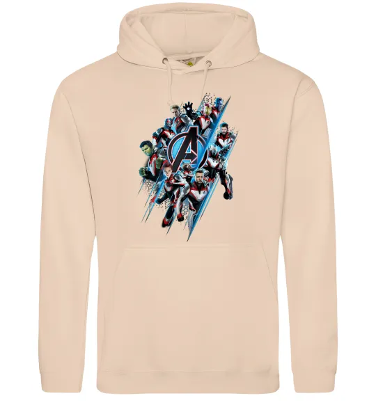 Мужская толстовка (худи) Месники персонажі Песочный фото