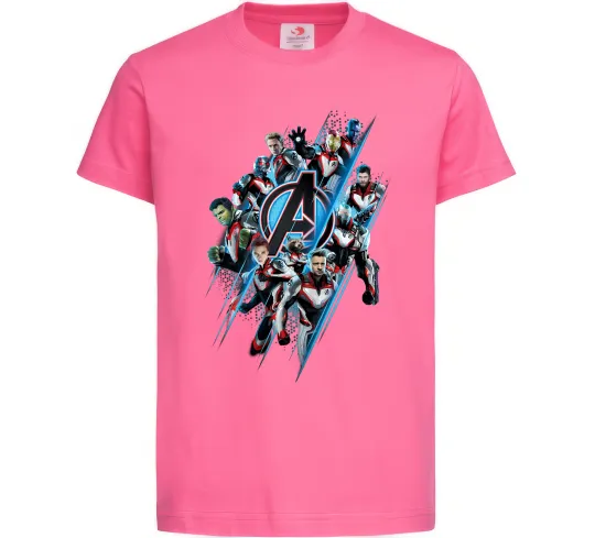 Детская футболка Месники персонажі Ярко-розовый фото