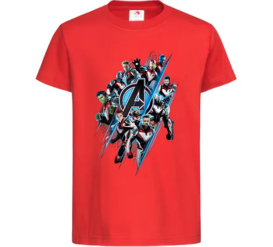 Детская футболка Месники персонажі Красный фото