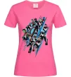 Женская футболка Месники персонажі Ярко-розовый фото