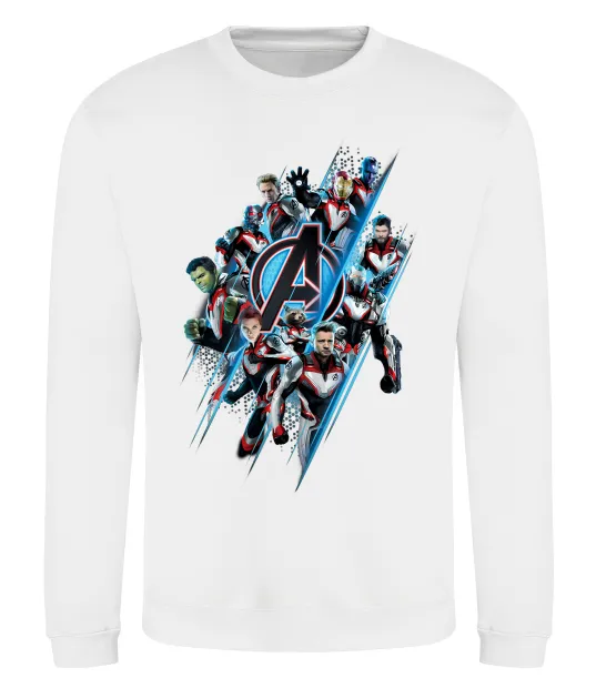 Свитшот Месники персонажі Белый фото