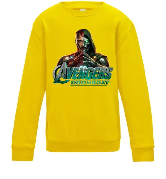 Детский Свитшот Doomsday Месники Солнечно желтый фото