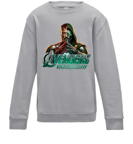 Детский Свитшот Doomsday Месники Серый меланж фото