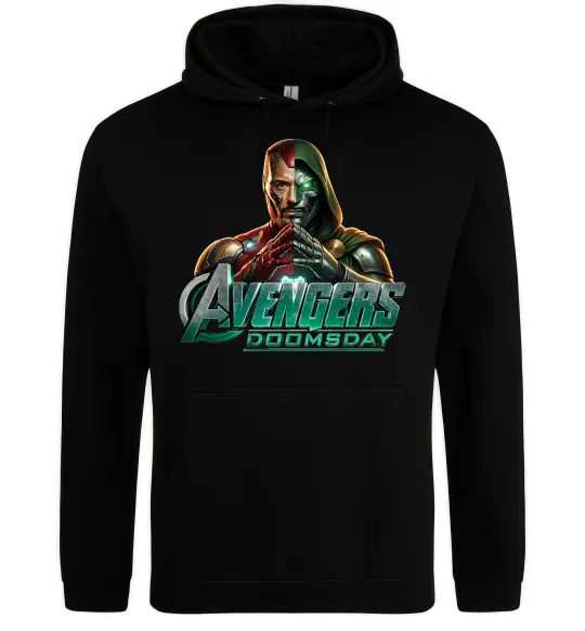 Мужская толстовка (худи) Doomsday Месники Черный фото