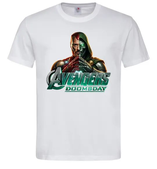 Мужская футболка Doomsday Месники Белый фото