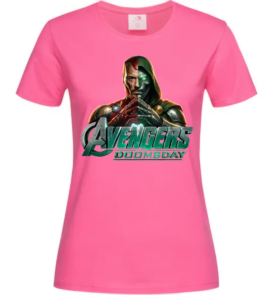Женская футболка Doomsday Месники Ярко-розовый фото