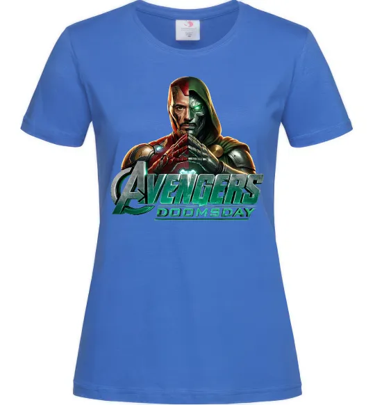 Женская футболка Doomsday Месники Ярко-синий фото