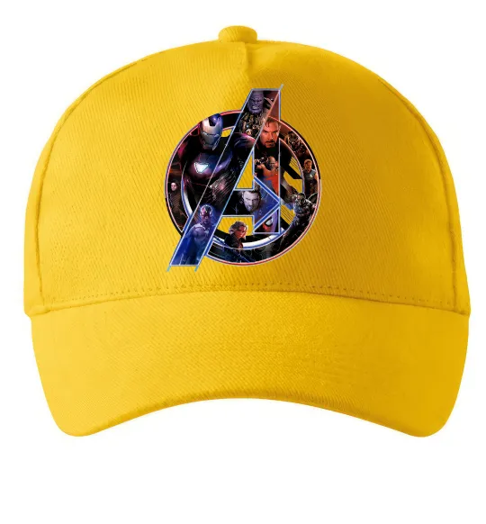 Кепка Месники лого Солнечно желтый фото