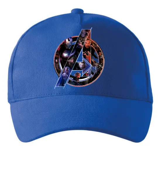 Кепка Месники лого Ярко-синий фото