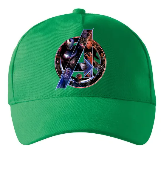 Кепка Месники лого Зеленый фото