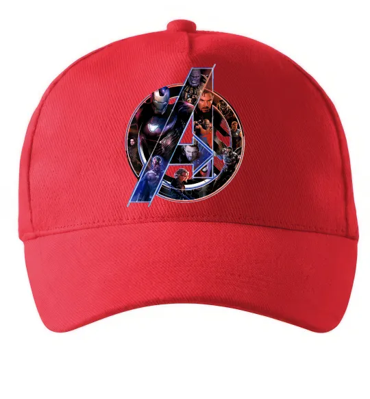 Кепка Месники лого Красный фото