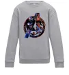 Детский Свитшот Месники лого Серый меланж фото