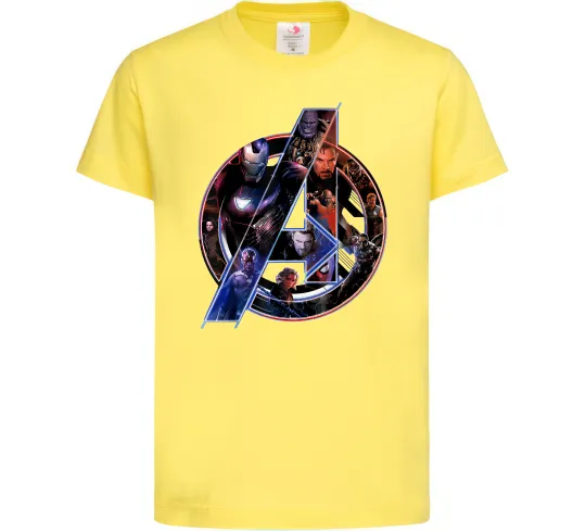 Детская футболка Месники лого Лимонный фото