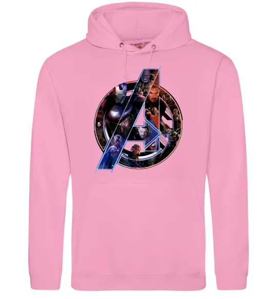 Женская толстовка (худи) Месники лого Розовый фото