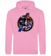 Женская толстовка (худи) Месники лого Розовый фото