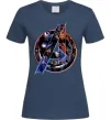 Жіноча футболка Месники лого Темно-синій фото