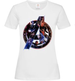 Женская футболка Месники лого