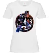 Жіноча футболка Месники лого Білий фото