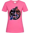 Жіноча футболка Месники лого Яскраво-рожевий фото