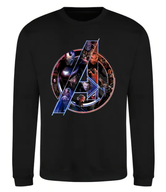 Свитшот Месники лого Черный фото