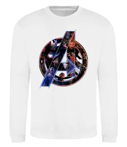 Свитшот Месники лого Белый фото