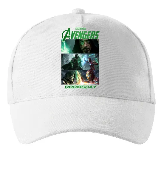 Кепка Месники Сходження Доктора Дума Белый фото