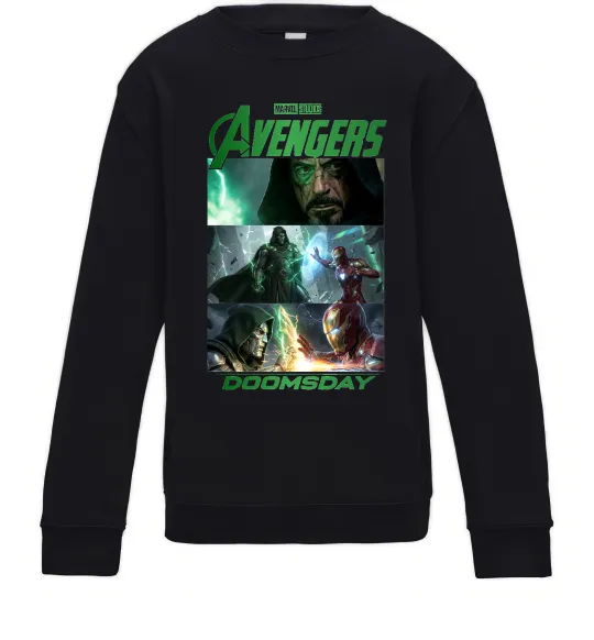 Дитячий світшот Месники Сходження Доктора Дума Чорний фото