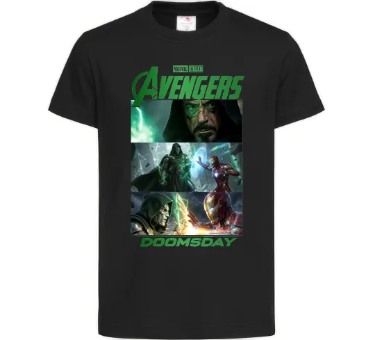 Детская футболка Месники Сходження Доктора Дума Черный фото