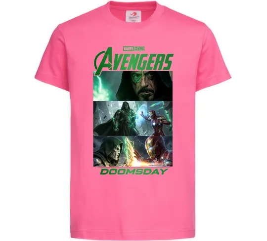 Детская футболка Месники Сходження Доктора Дума Ярко-розовый фото