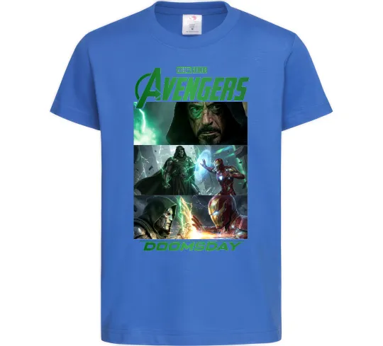 Детская футболка Месники Сходження Доктора Дума Ярко-синий фото