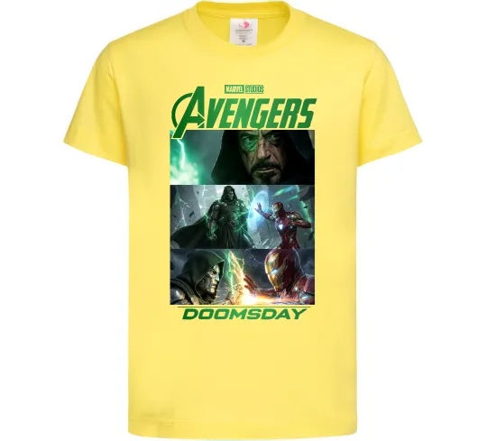 Детская футболка Месники Сходження Доктора Дума Лимонный фото