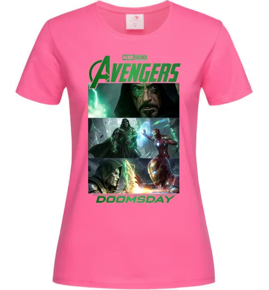 Женская футболка Месники Сходження Доктора Дума Ярко-розовый фото