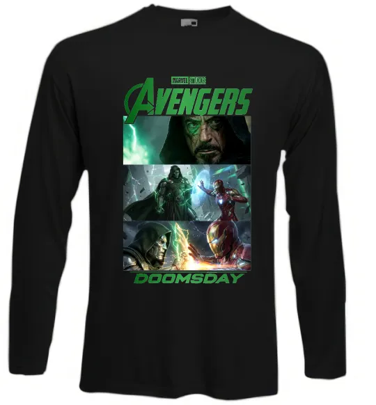 Лонгслів Месники Сходження Доктора Дума Чорний фото