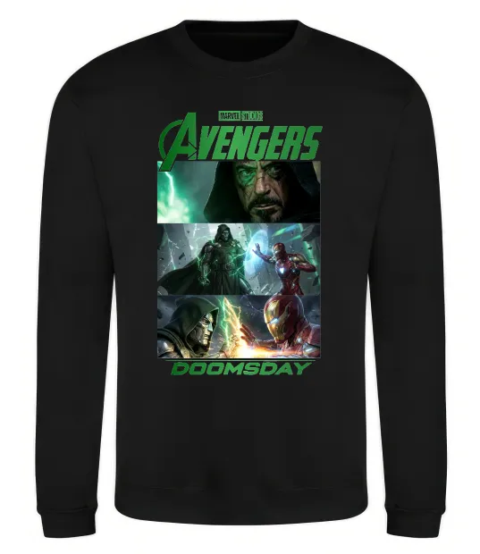 Свитшот Месники Сходження Доктора Дума Черный фото