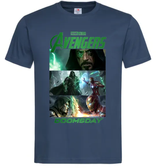 Чоловіча футболка Месники Сходження Доктора Дума Темно-синій фото