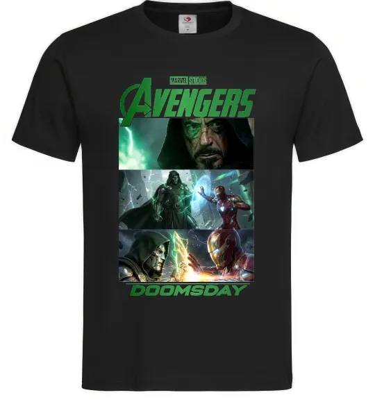 Чоловіча футболка Месники Сходження Доктора Дума Чорний фото