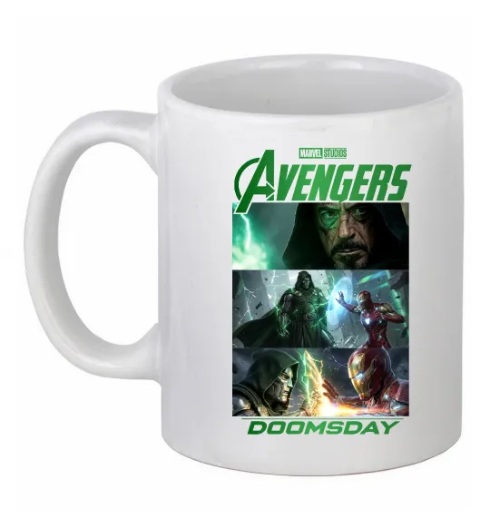 Чашка керамічна Месники Сходження Доктора Дума Білий фото