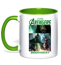 Чашка з кольоровою ручкою Месники Сходження Доктора Дума